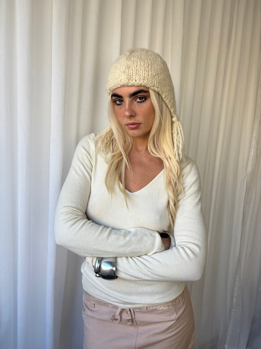 Sisley Cream Knit Top