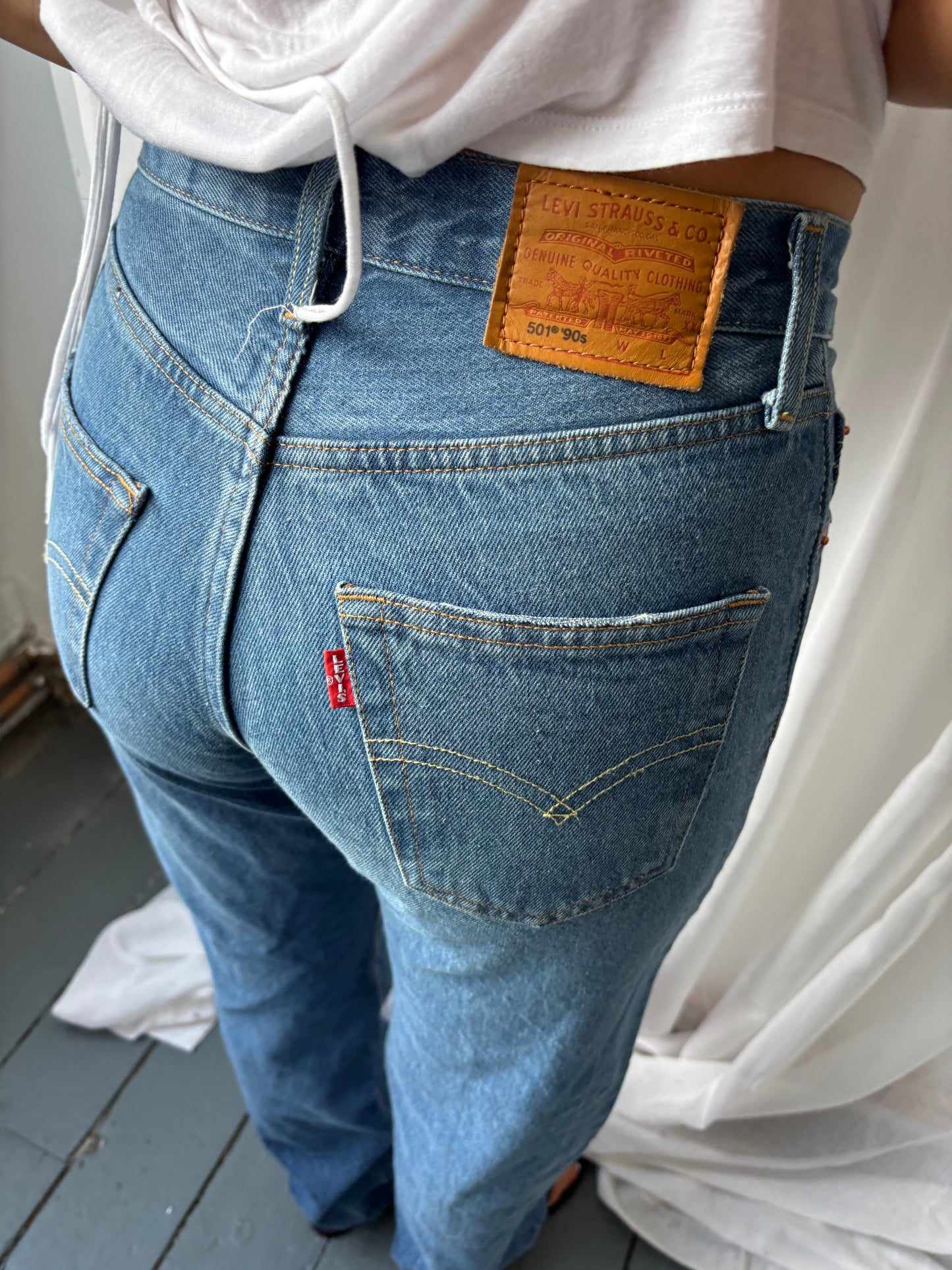 Levi's Blue Denim 501 Jeans