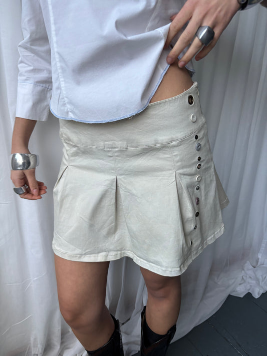 Firetrap Beige Pleated Skirt