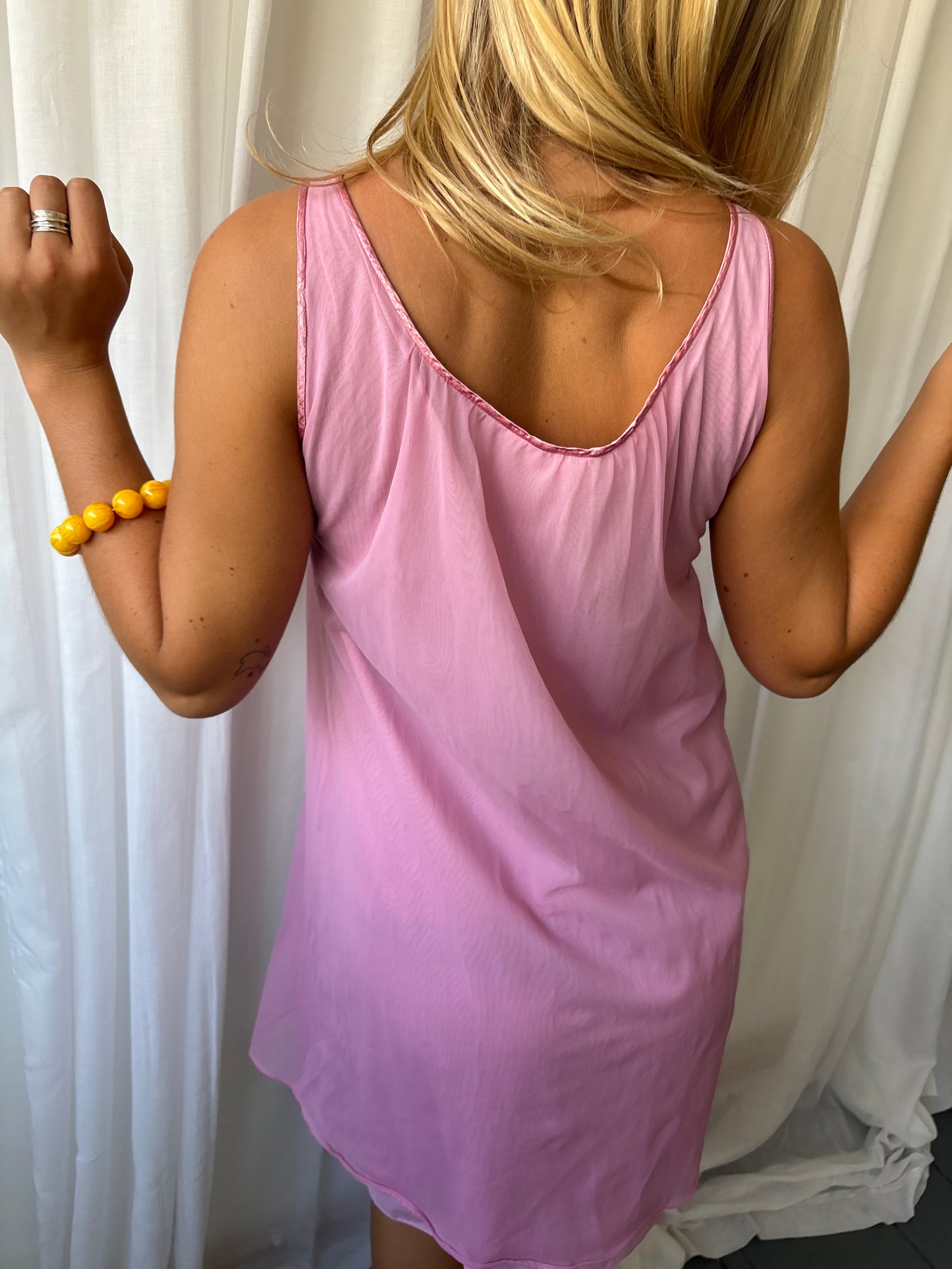 Vintage Pink Babydoll Dress