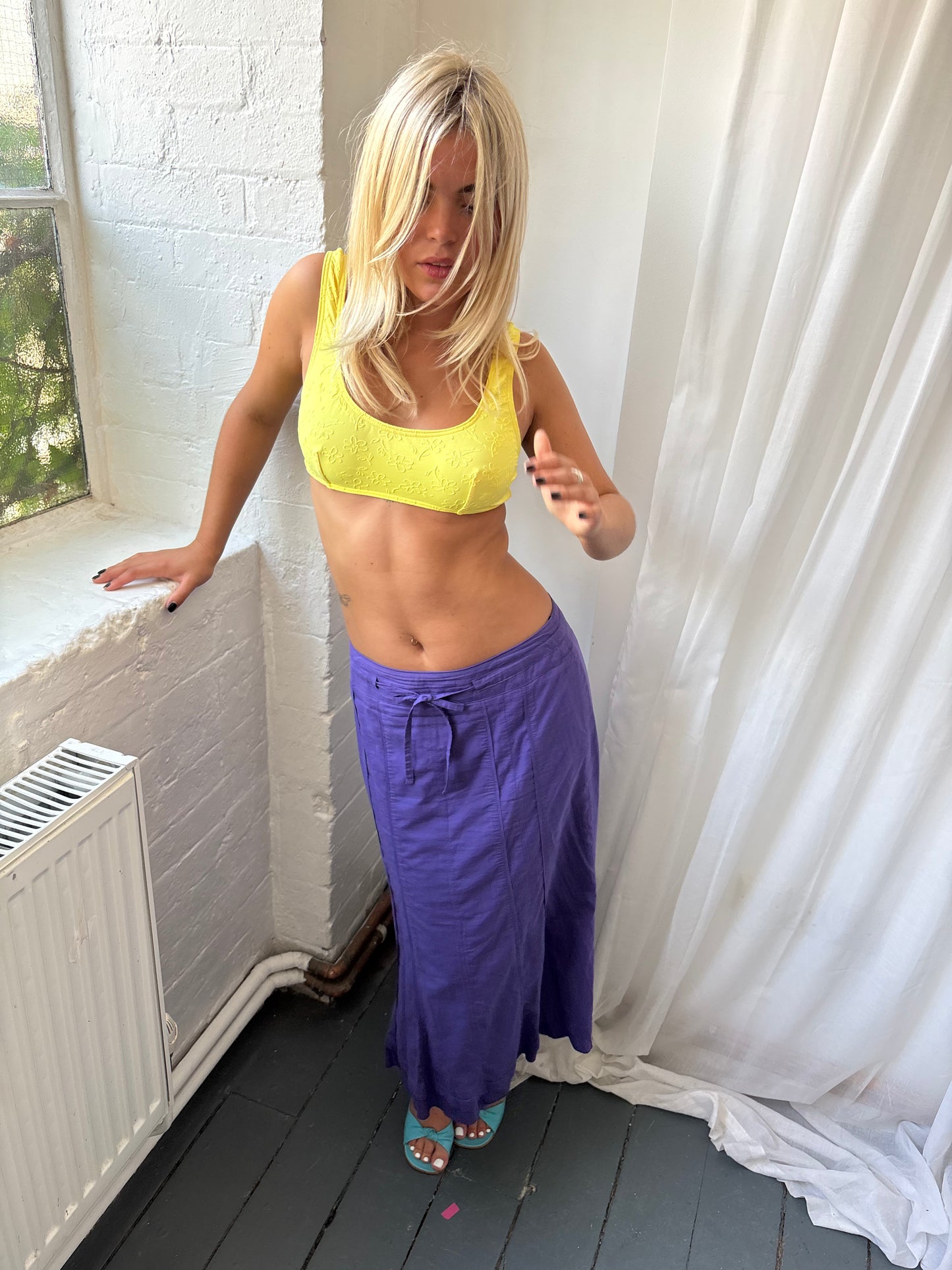 Steilnman Purple Maxi Skirt