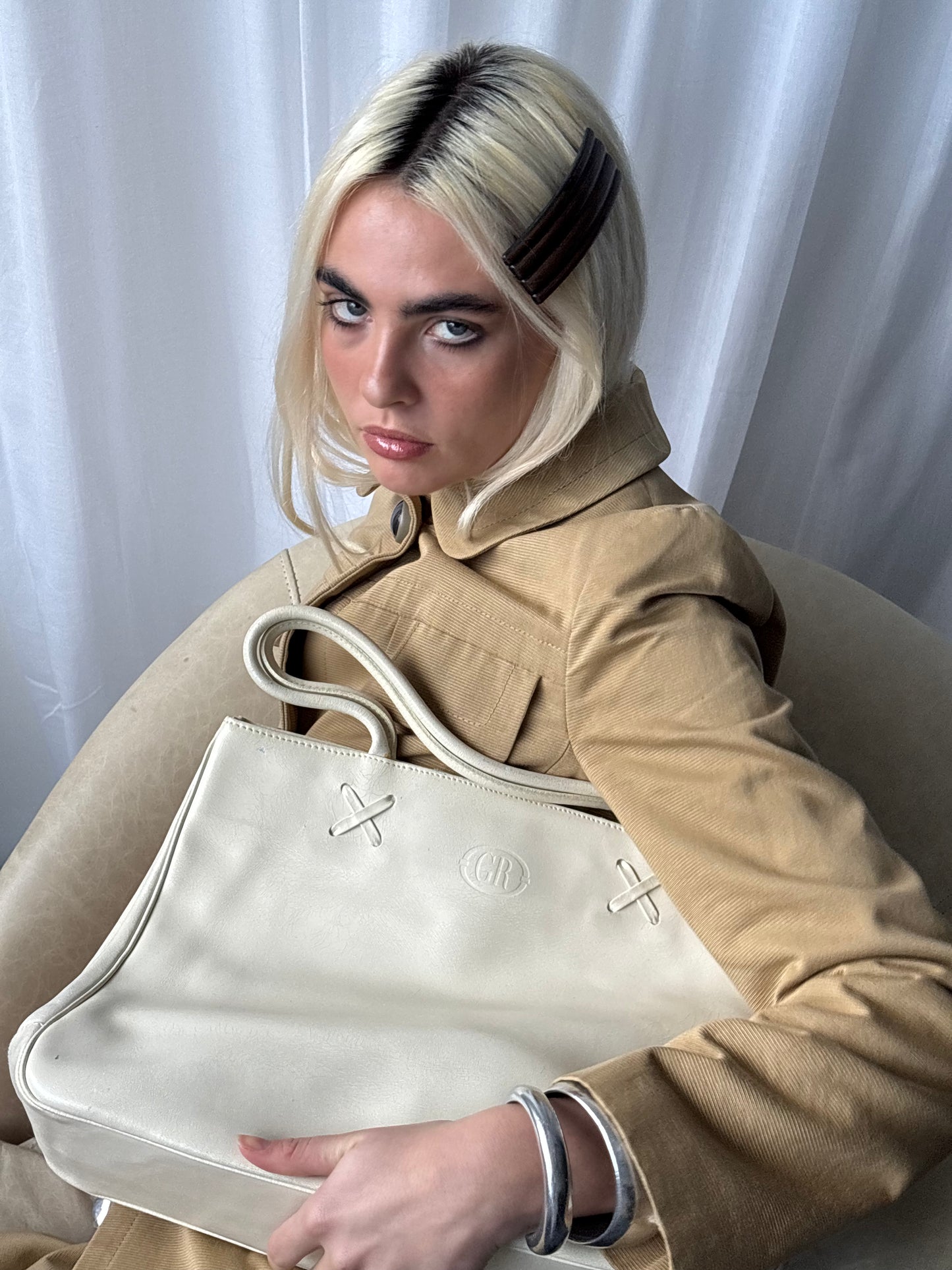 Georges Rech White Leather Bag