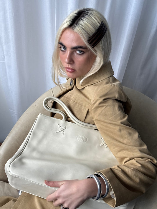 Georges Rech White Leather Bag