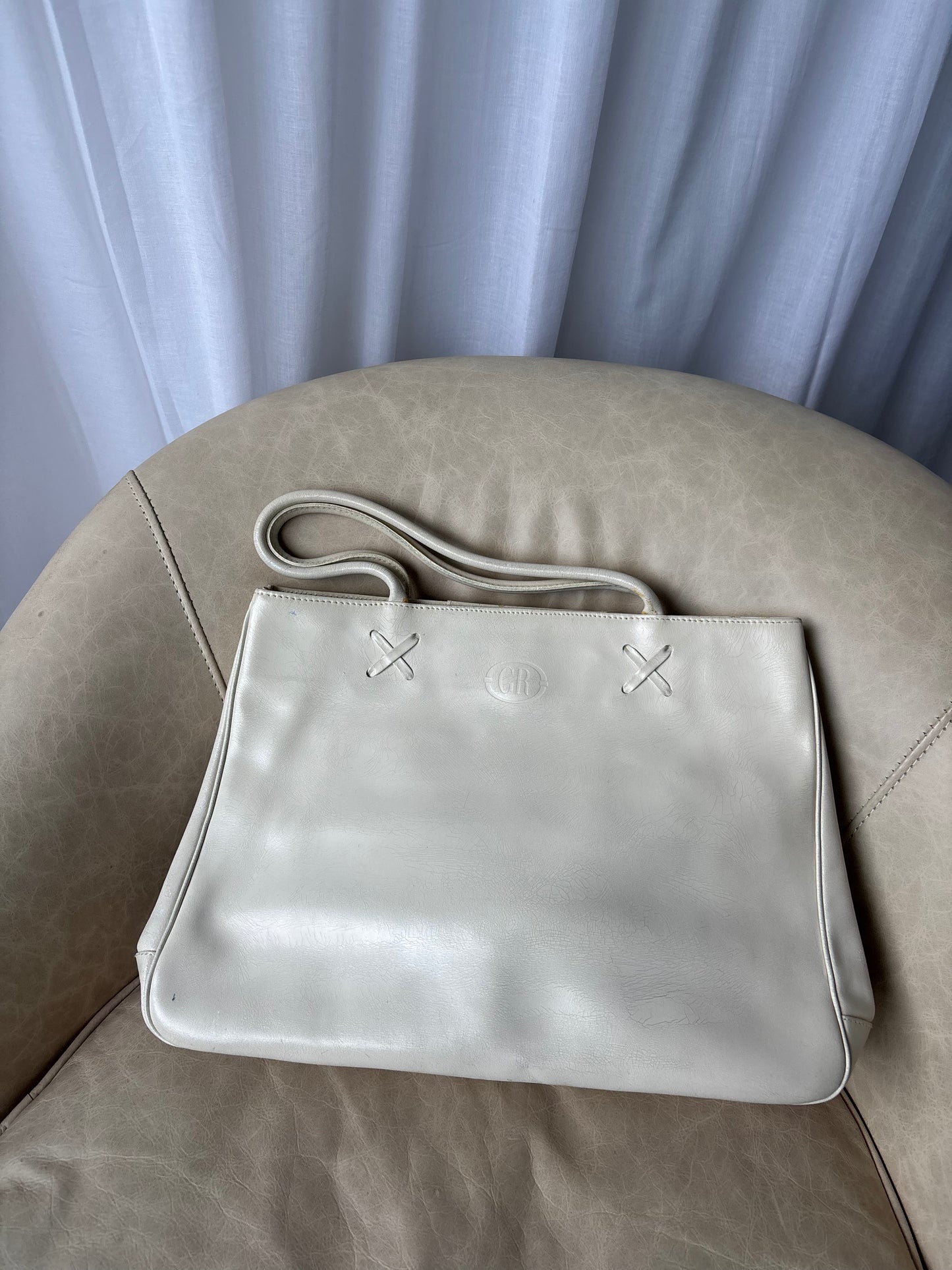 Georges Rech White Leather Bag