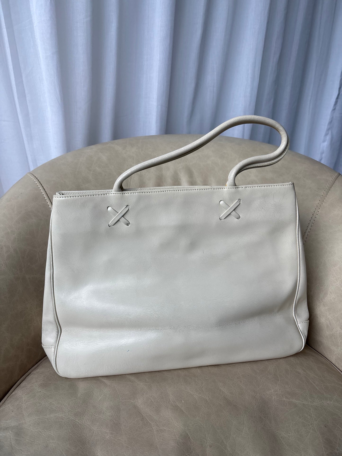Georges Rech White Leather Bag