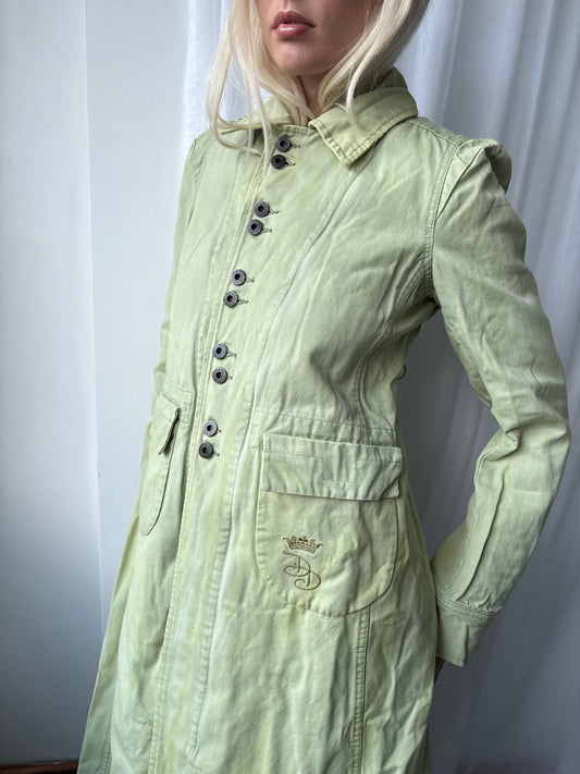 Diesel Pale Green Denim Coat
