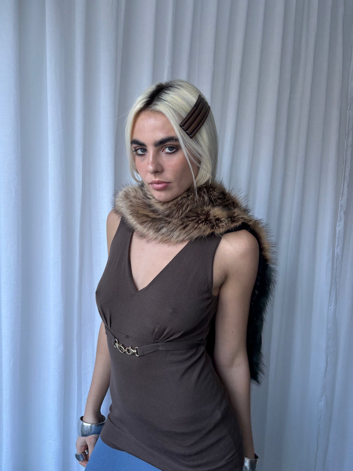 Gucci Brown Knit Top