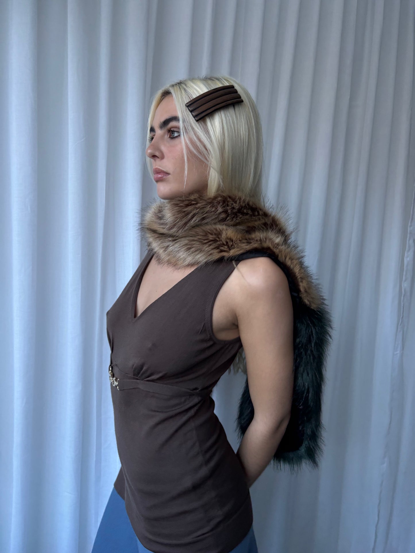 Gucci Brown Knit Top