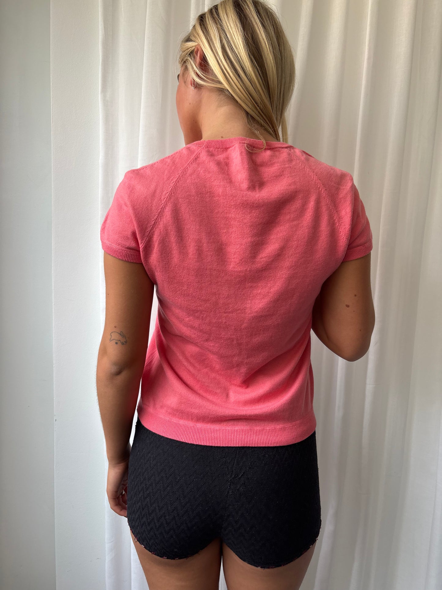 Moschino Coral Knit Top