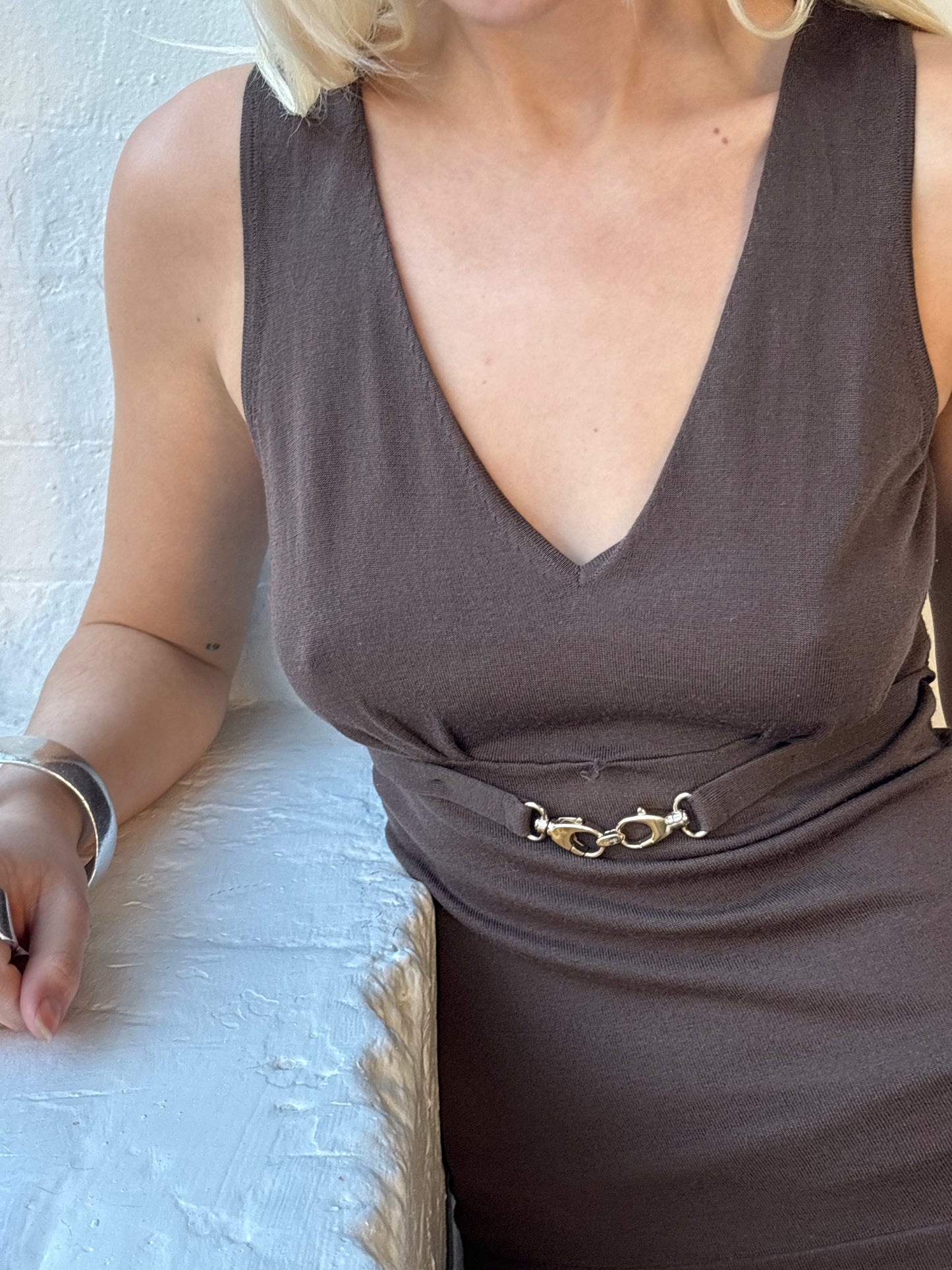 Gucci Brown Knit Top