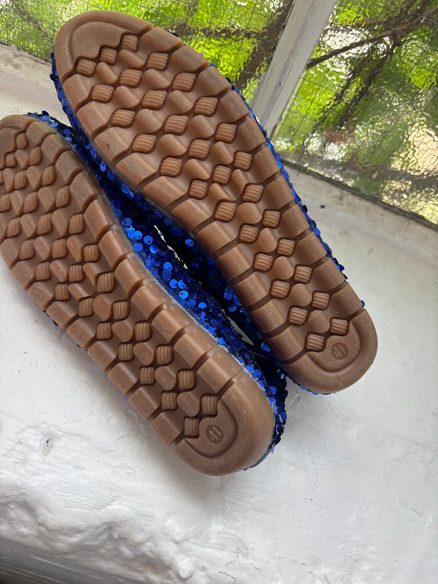 Electric Blue Sequin Pumps