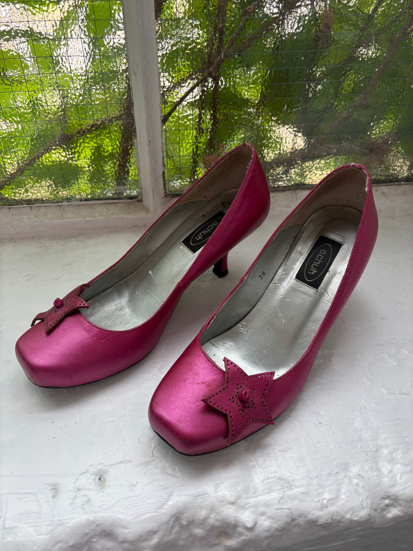 Schuh Metallic Pink Pumps