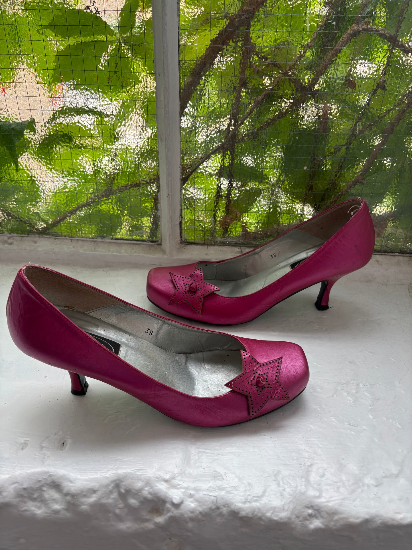 Schuh Metallic Pink Pumps