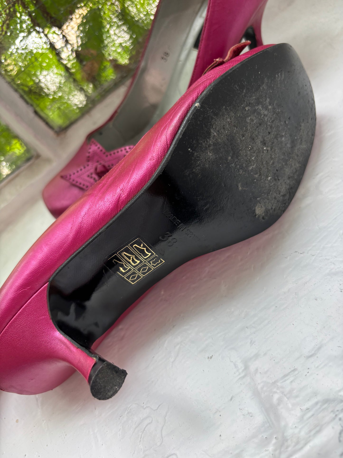 Schuh Metallic Pink Pumps