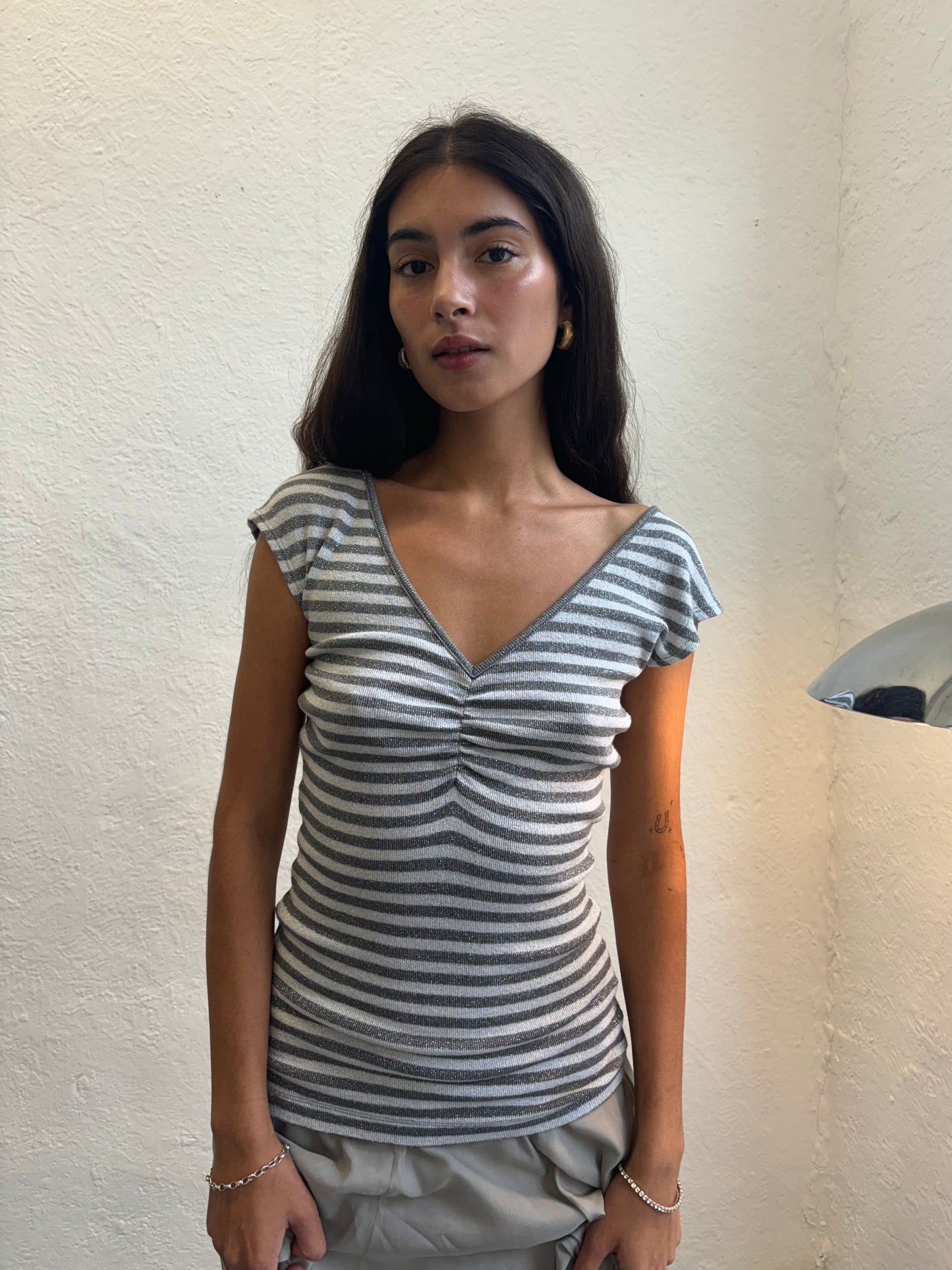 Vintage Warehouse Stripe Knit Top