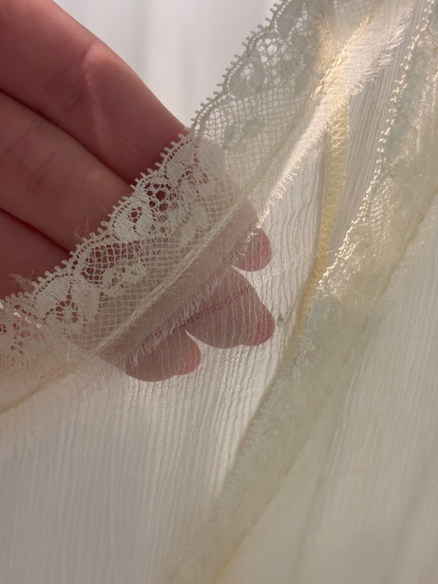 Ermanno Scervino Cream Silk Dress