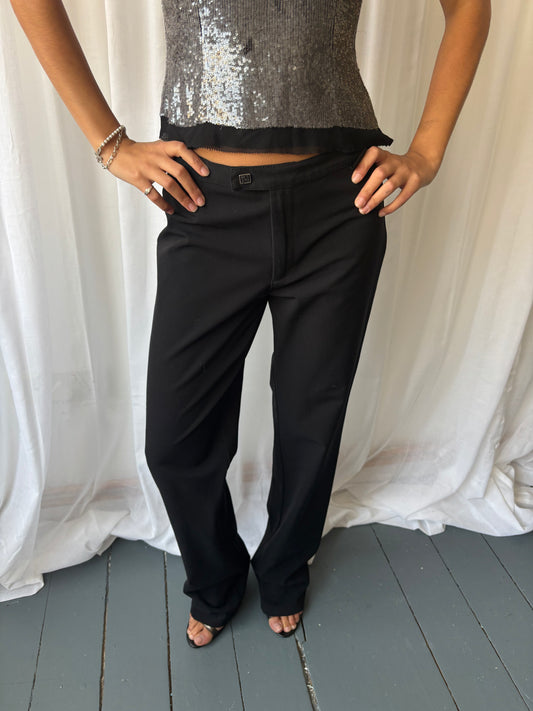 Versace 00s Black Trousers