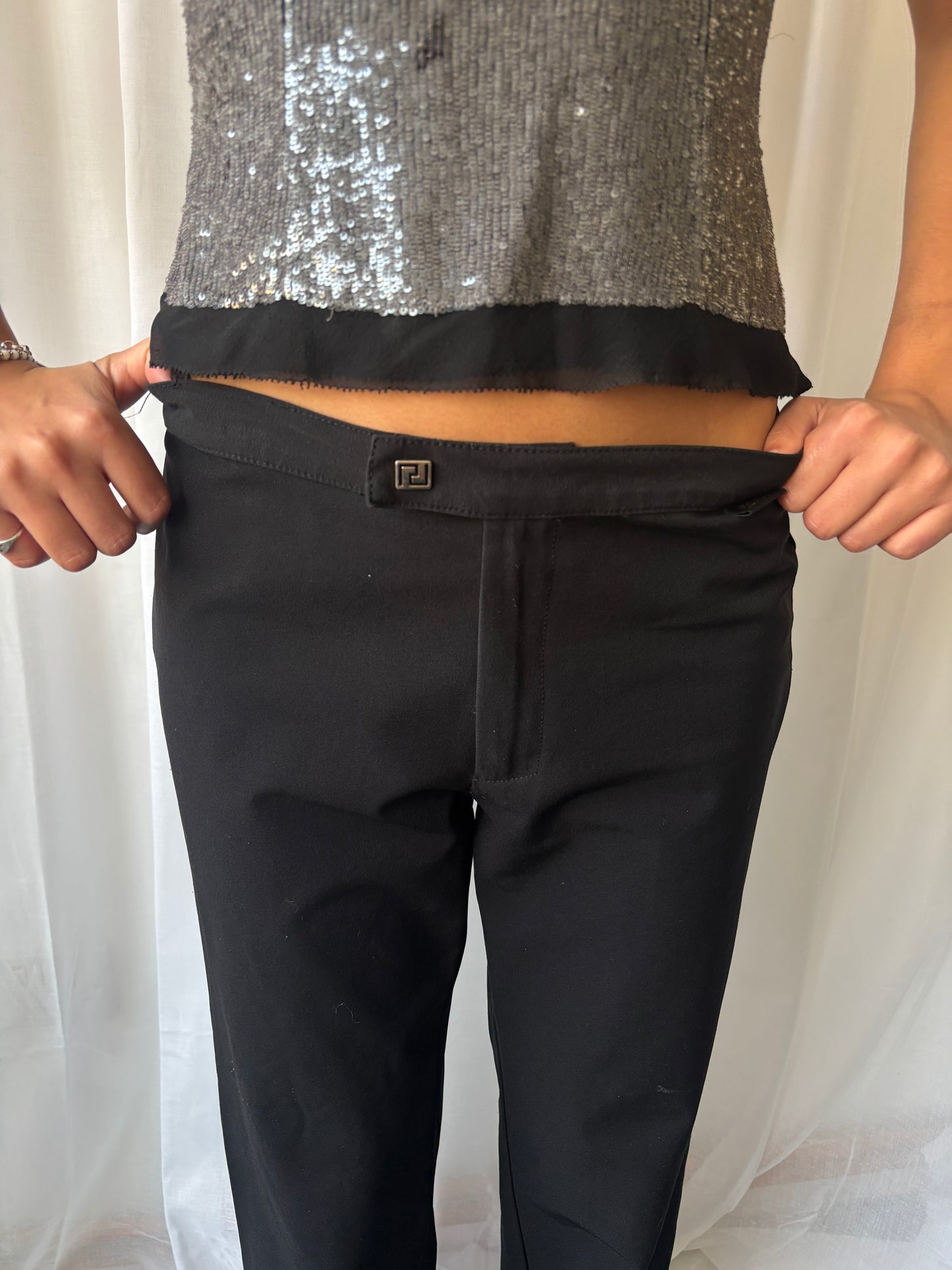 Versace 00s Black Trousers