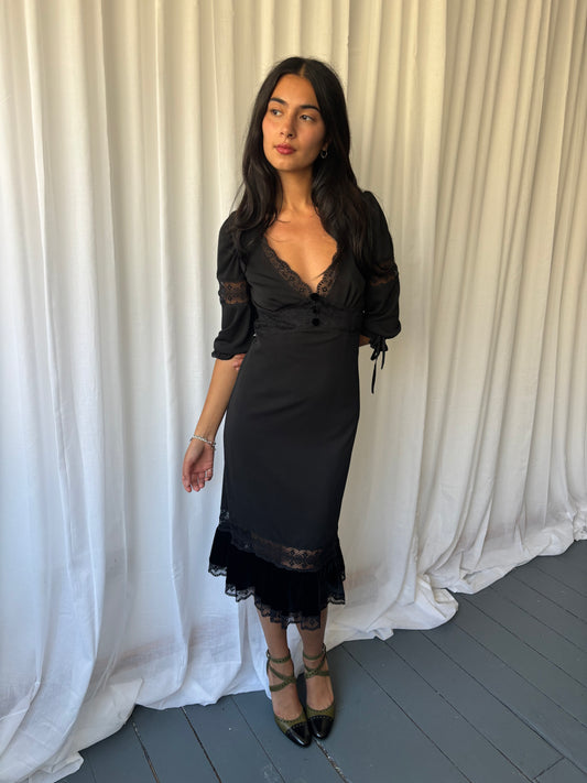 D&G Black Midi Dress