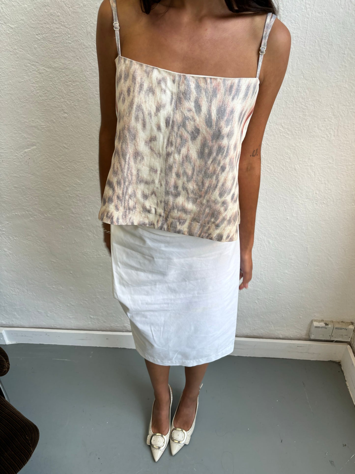 Vivienne Westwood White Pencil Skirt