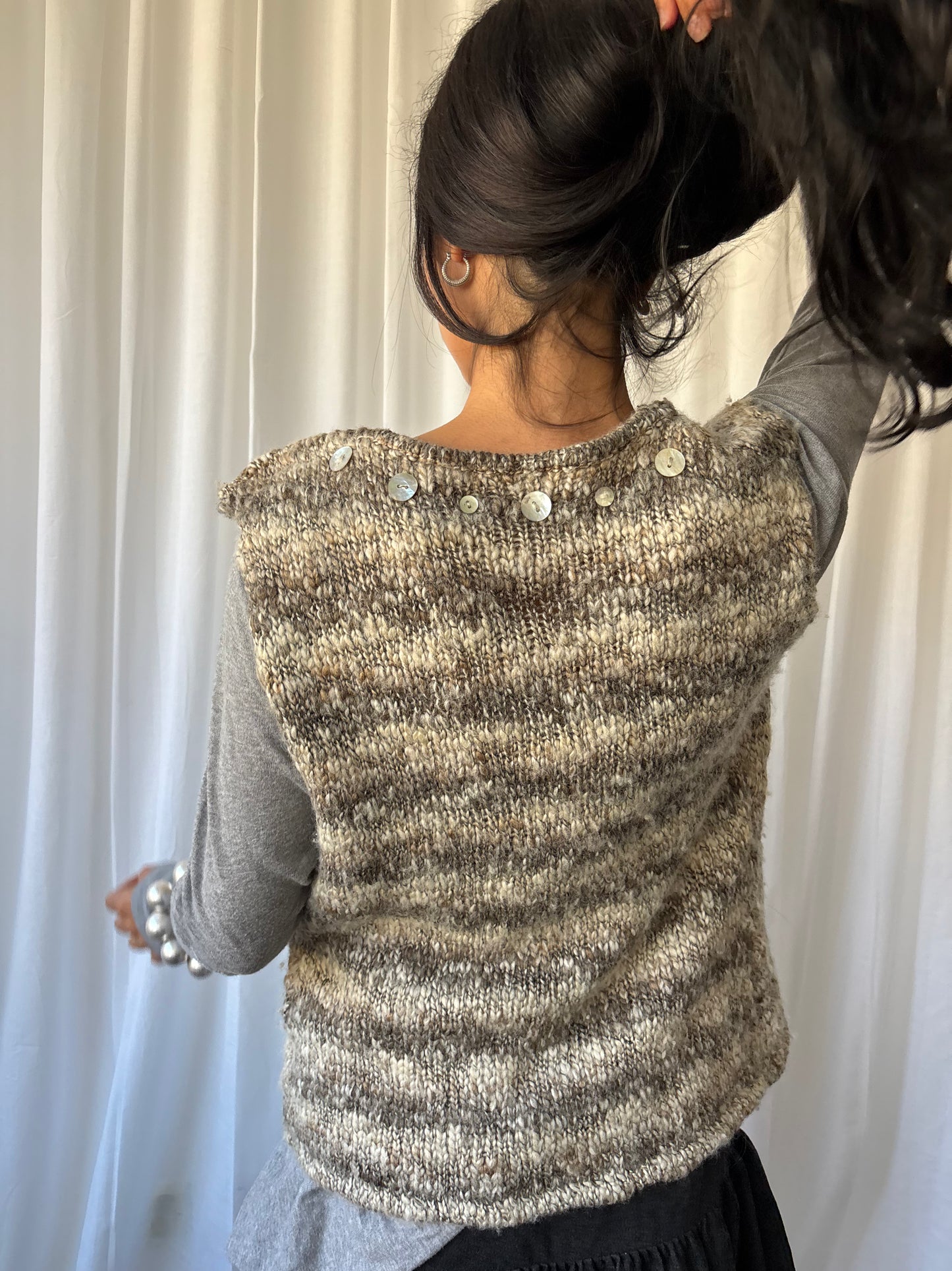 John Rocha Beige Knit Gilet