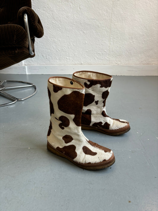 Vintage Cowhide Boots