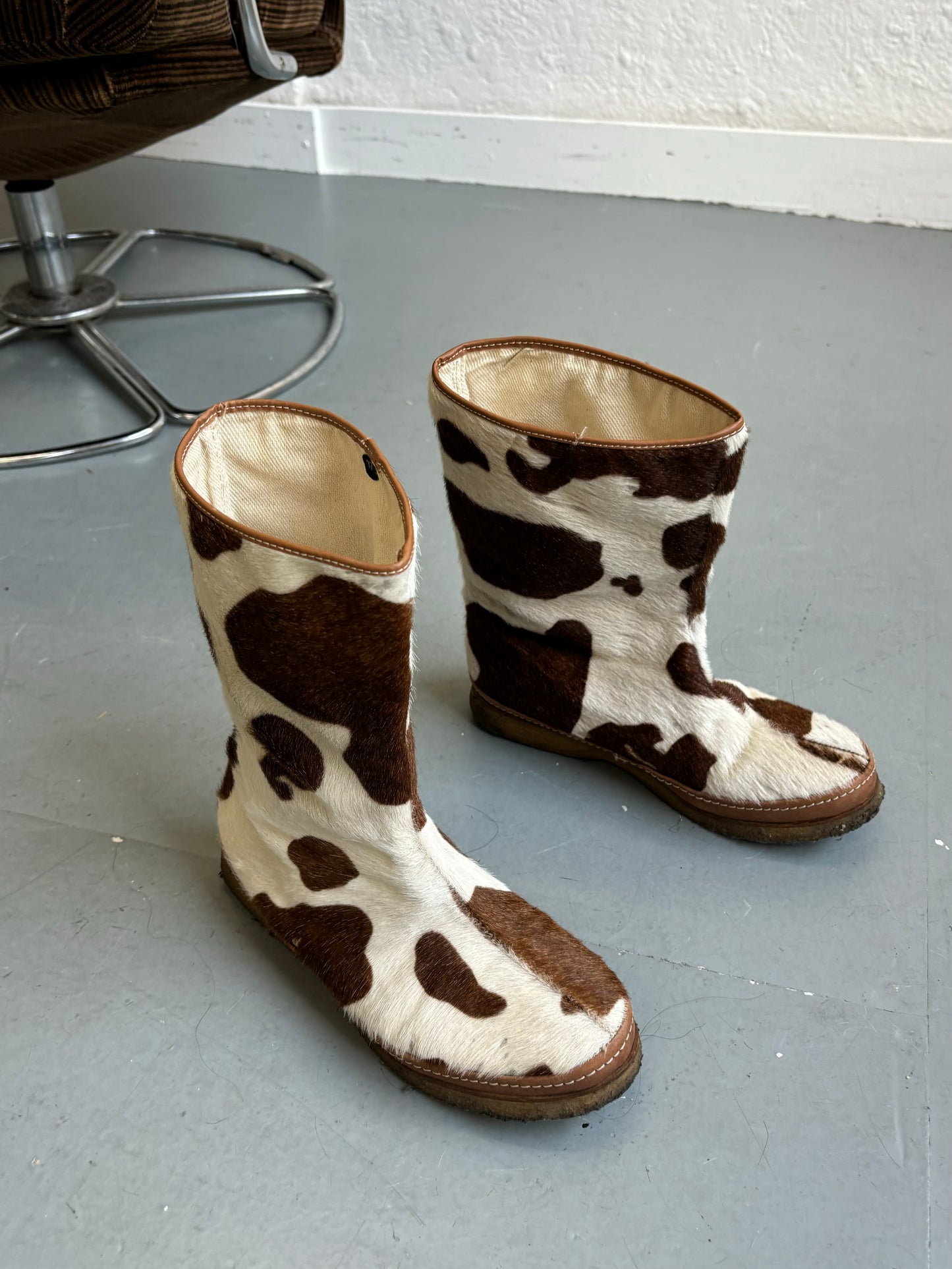 Vintage Cowhide Boots