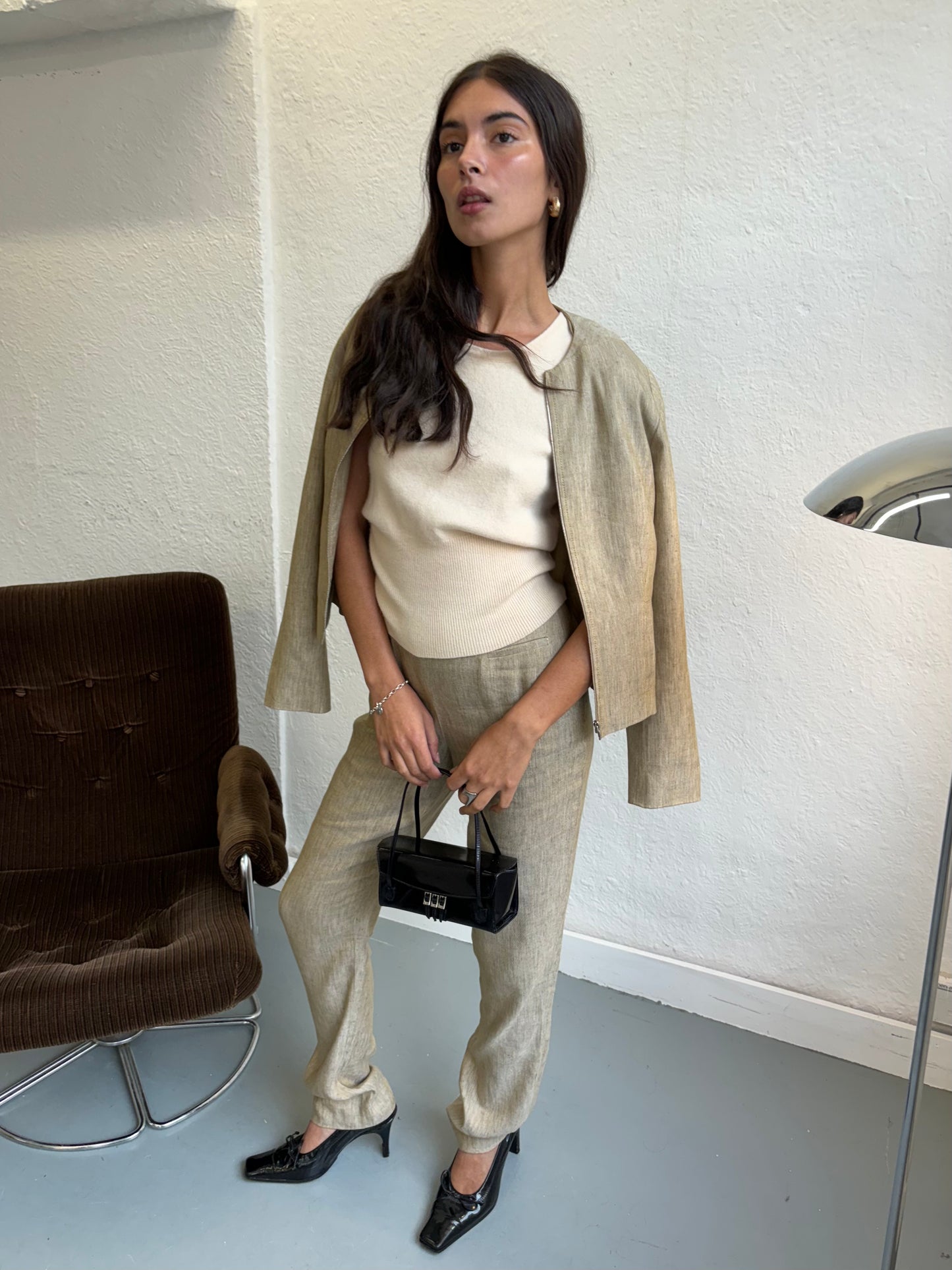 Amanda Wakeley 1990s Beige Suit