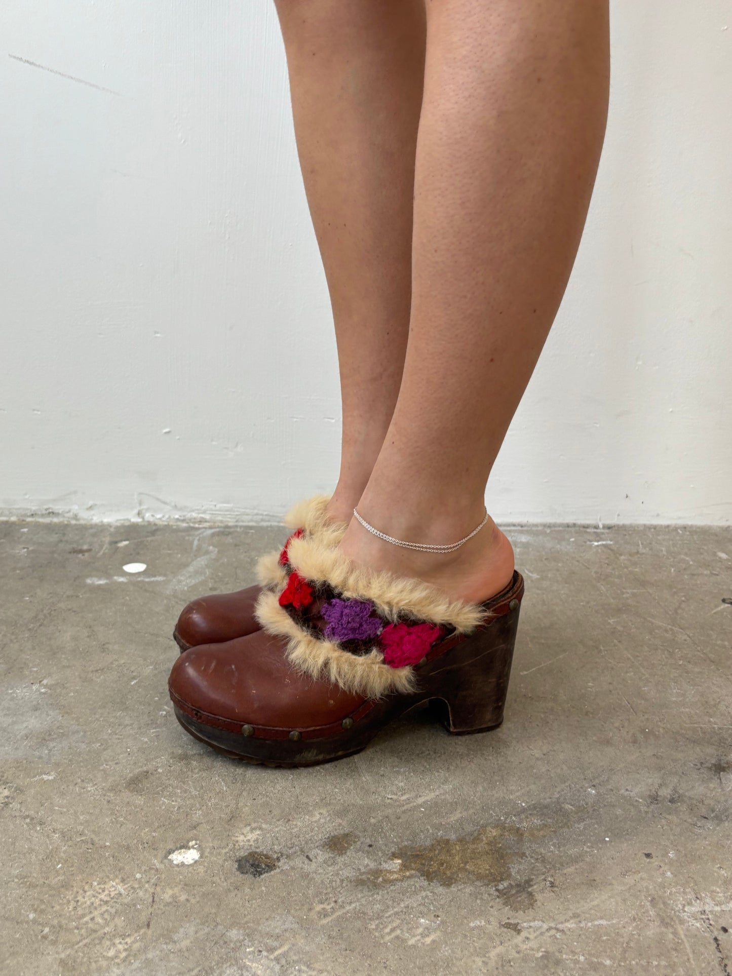 Ash Tan Leather Clogs