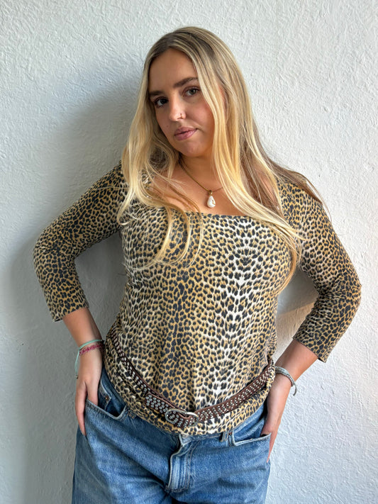 Just Cavalli Leopard Print Top