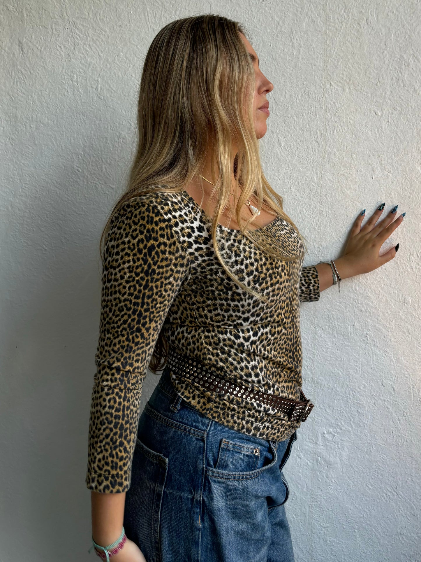 Just Cavalli Leopard Print Top