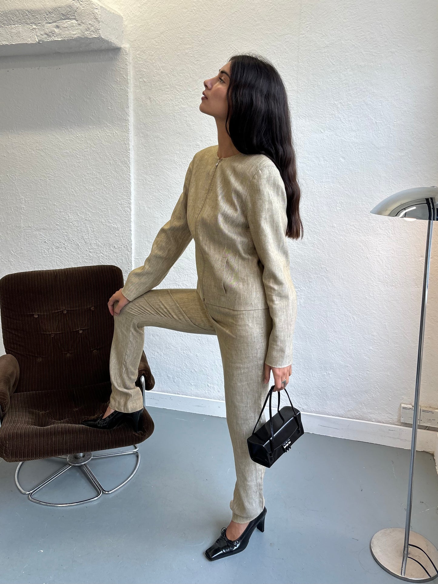 Amanda Wakeley 1990s Beige Suit