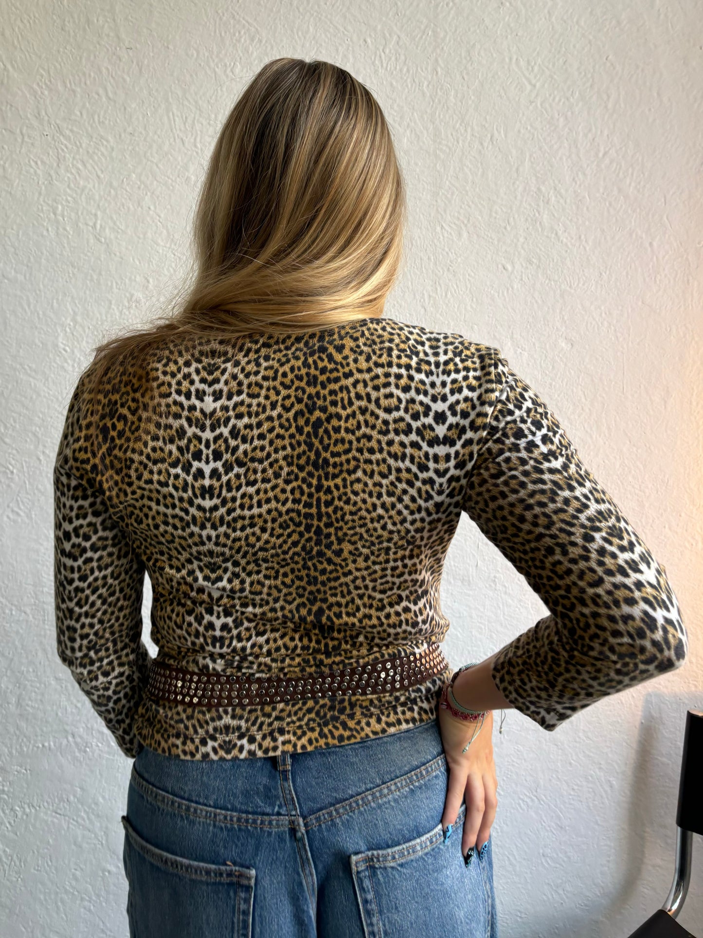 Just Cavalli Leopard Print Top