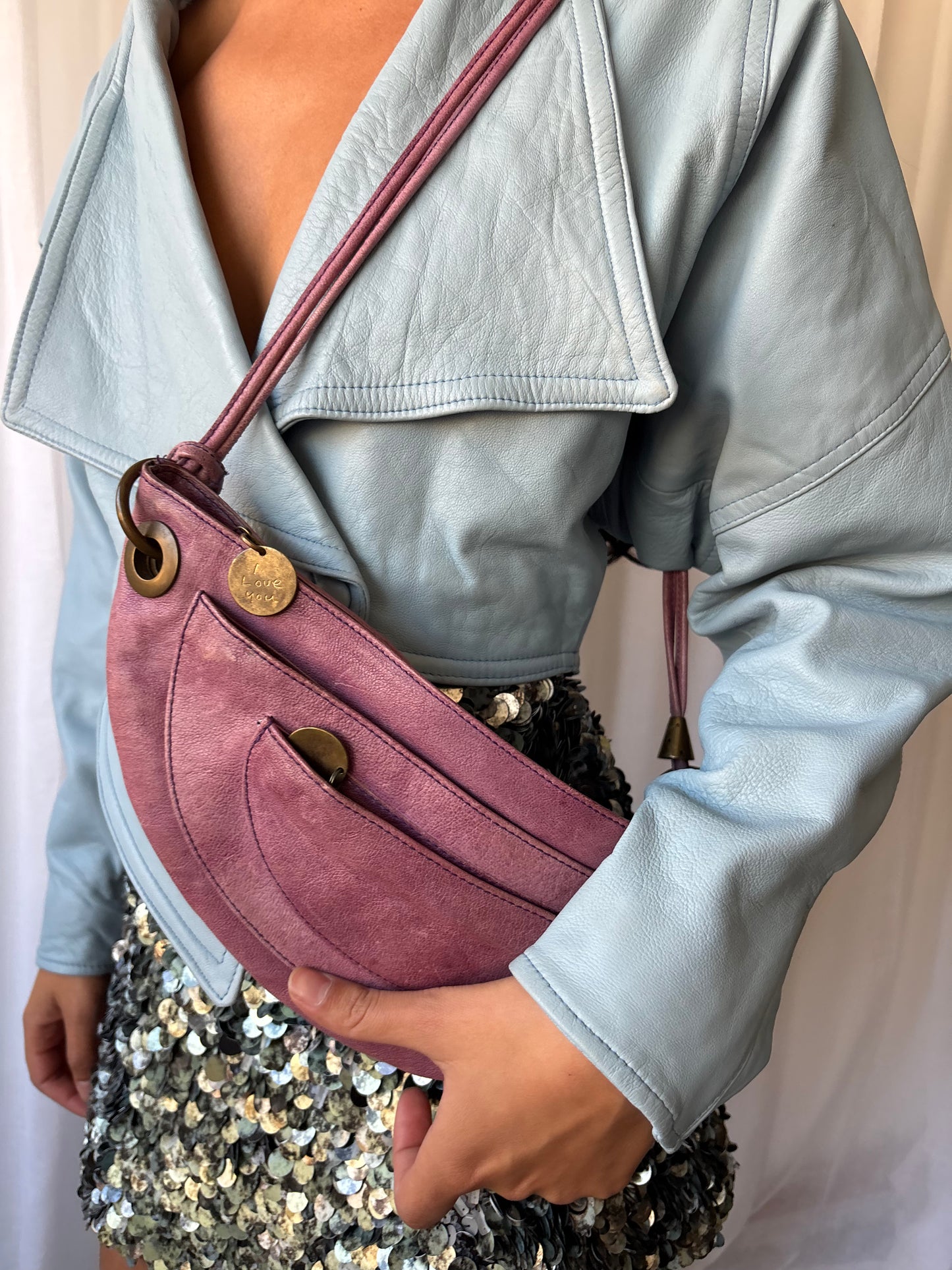 Georgina Goodman Purple Leather Bag