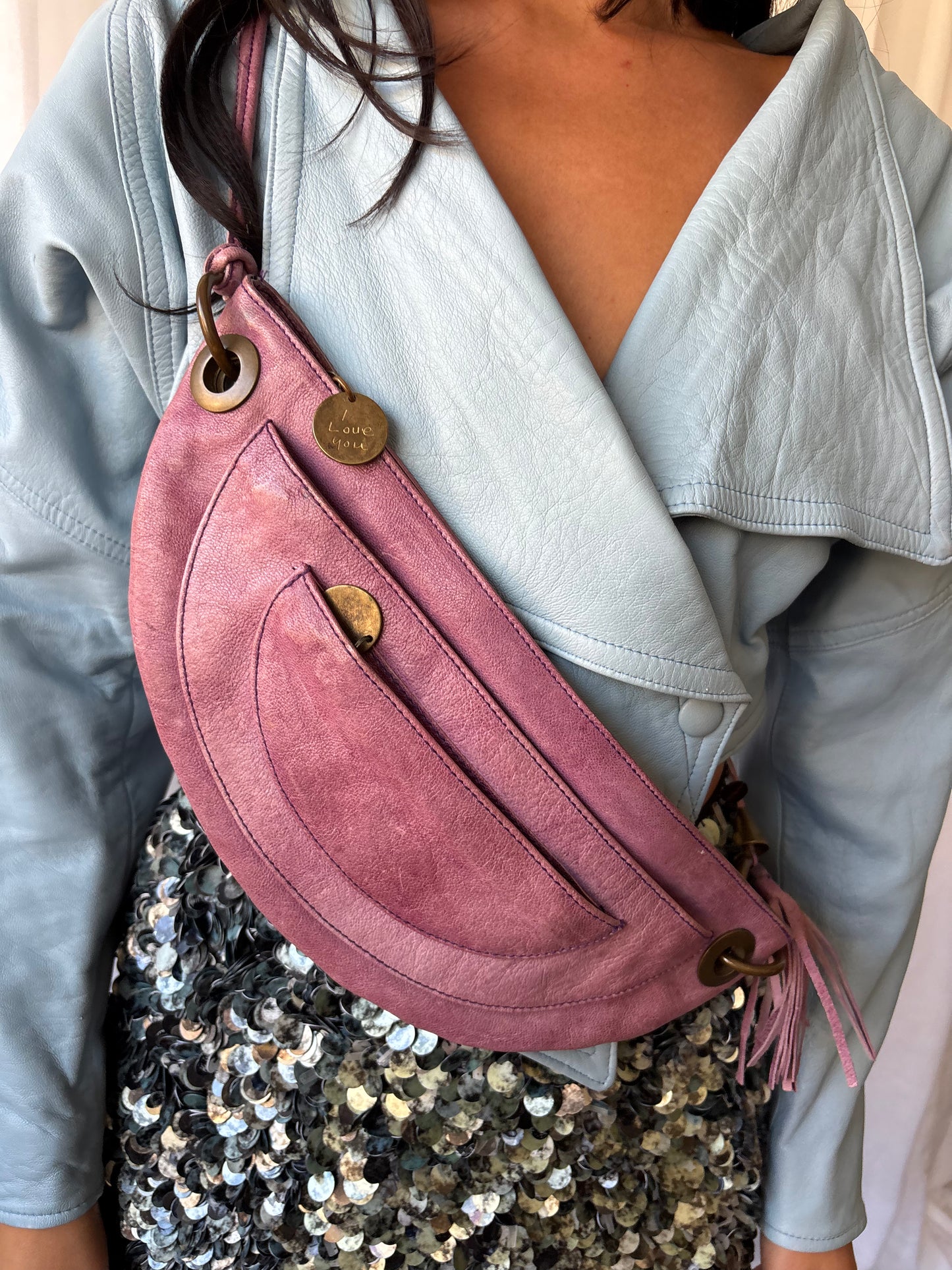 Georgina Goodman Purple Leather Bag