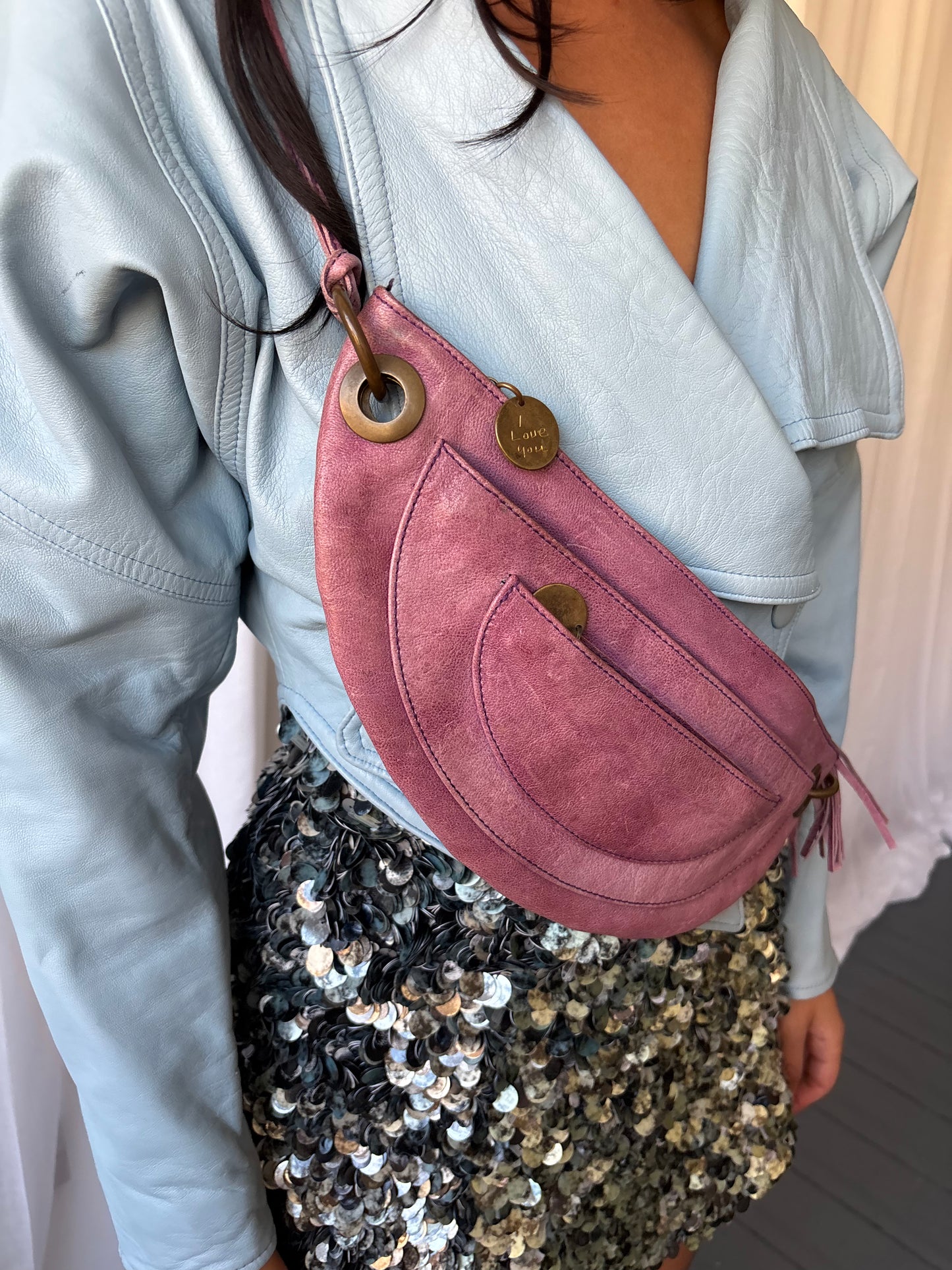 Georgina Goodman Purple Leather Bag