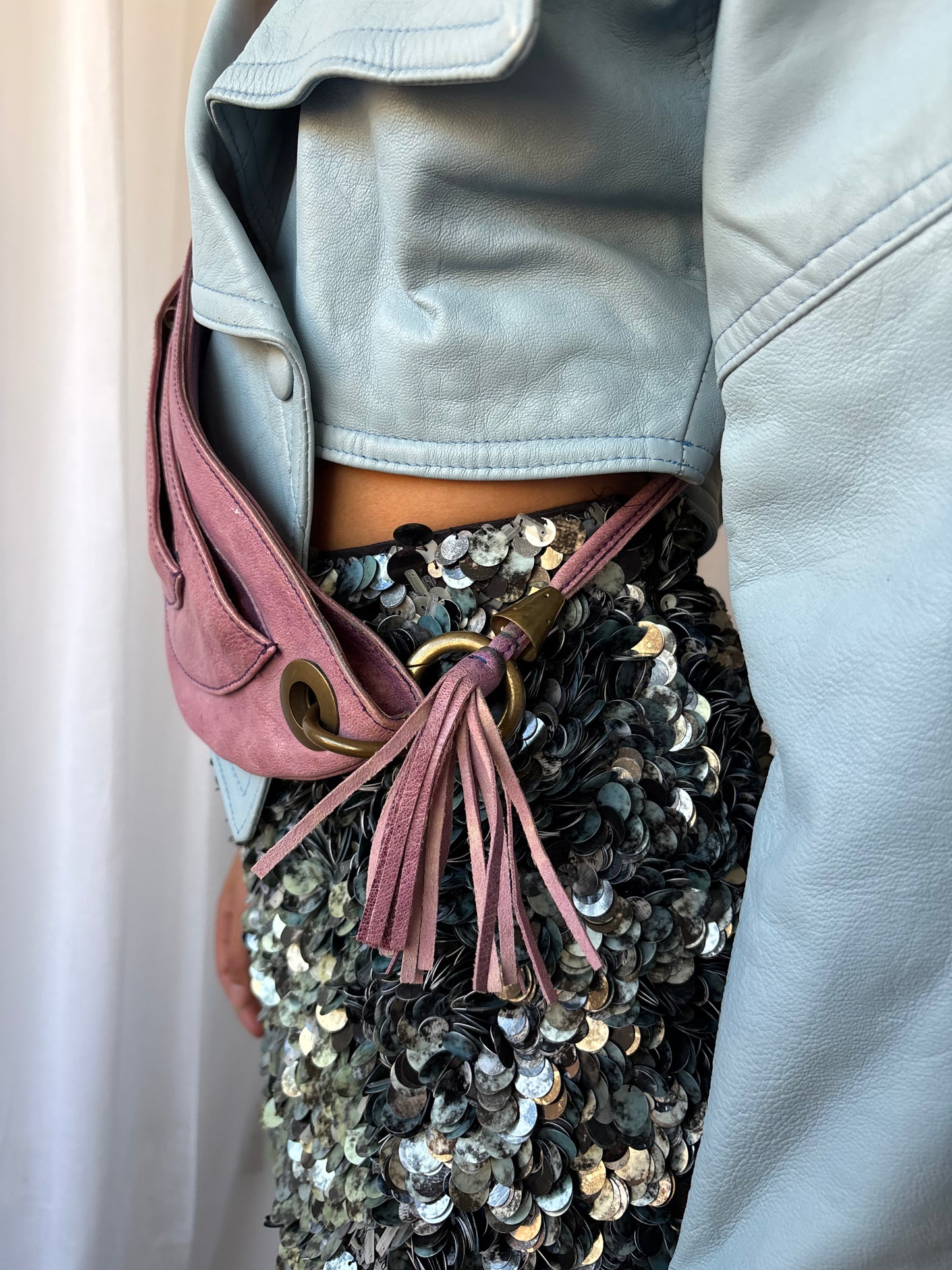 Georgina Goodman Purple Leather Bag