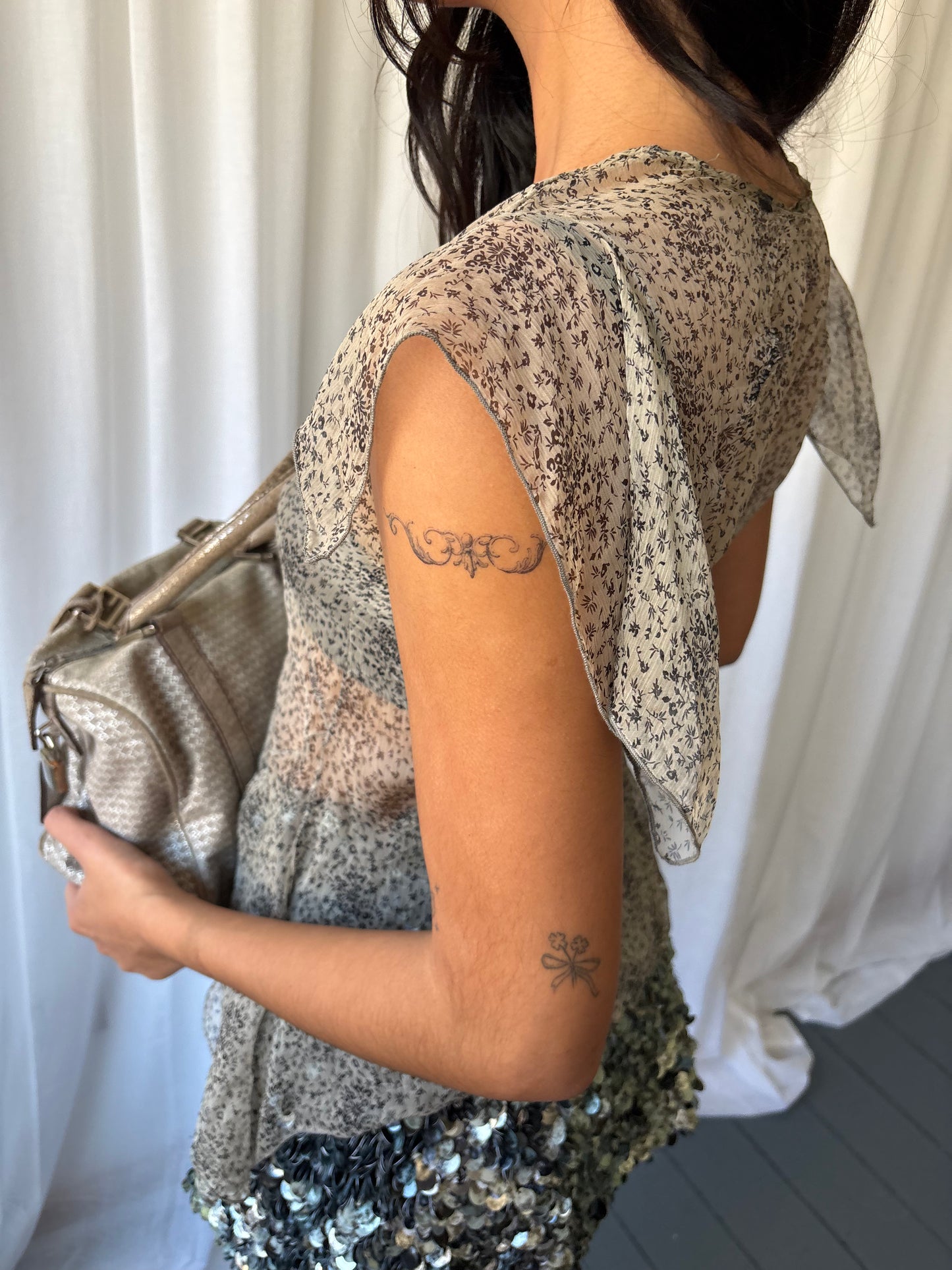 Vintage Sheer Floral Top