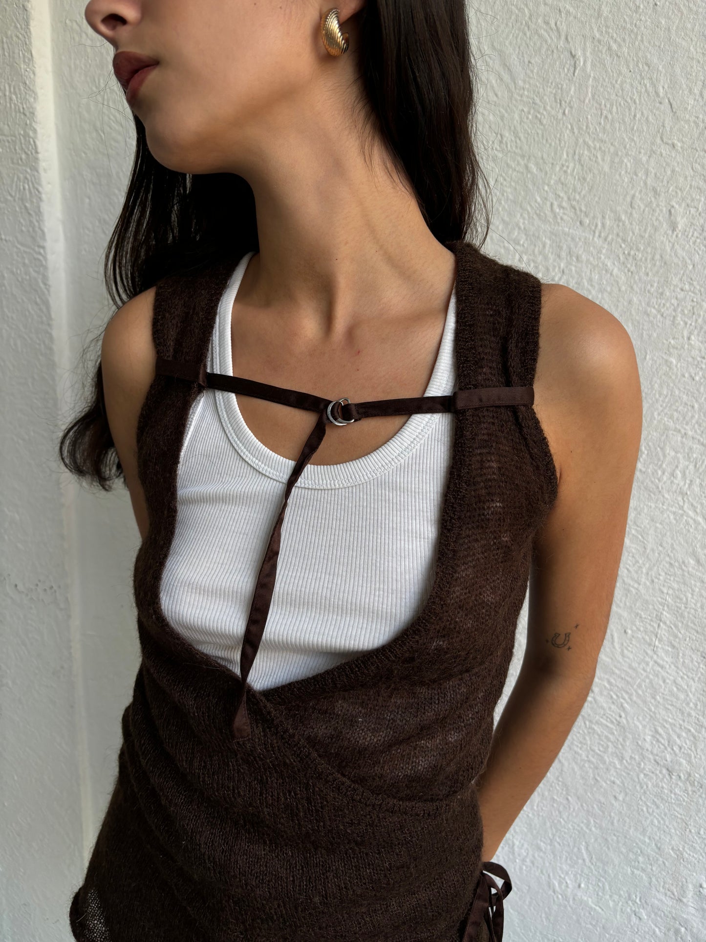 Full Circle Brown Knit Top