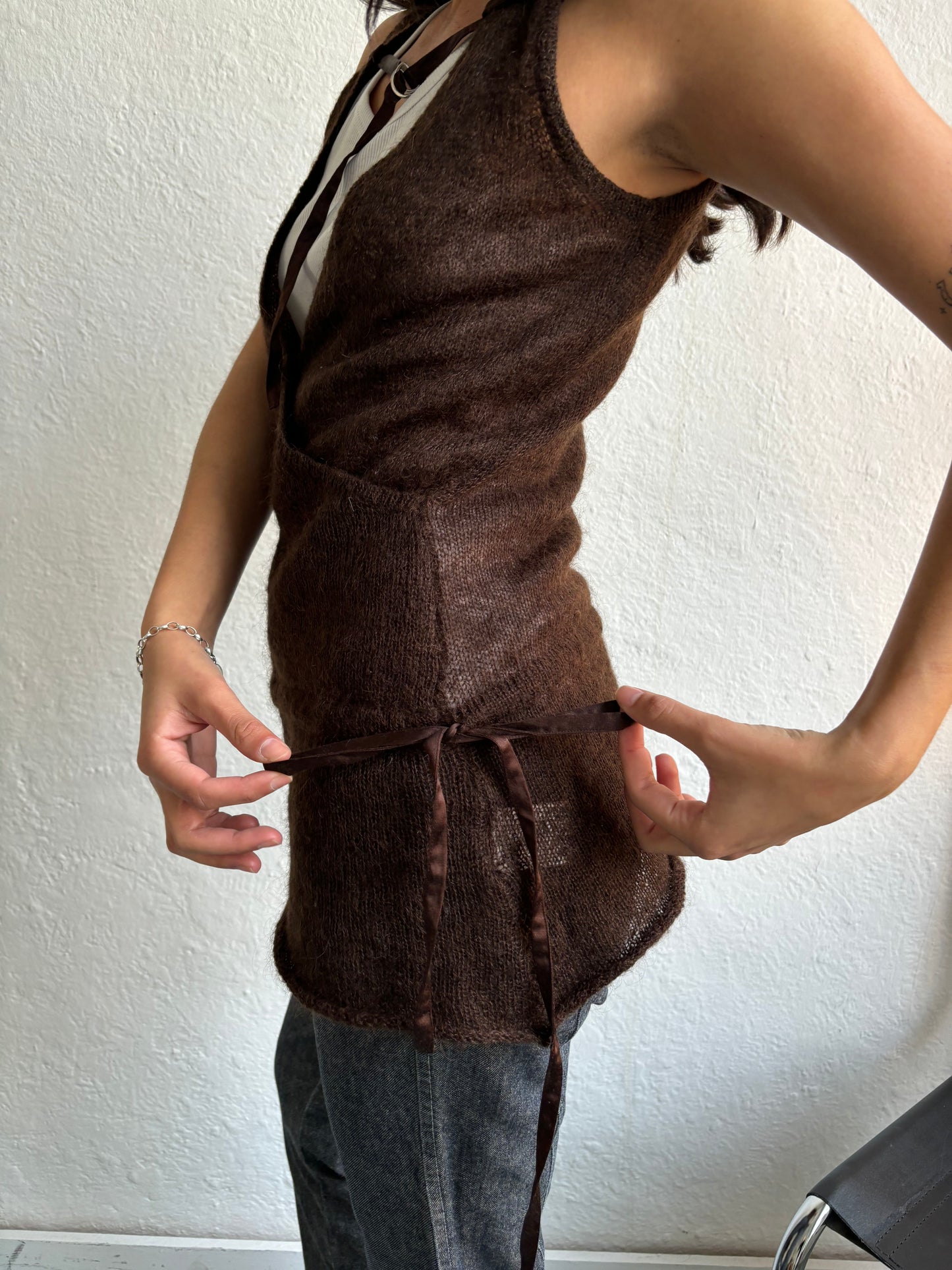 Full Circle Brown Knit Top