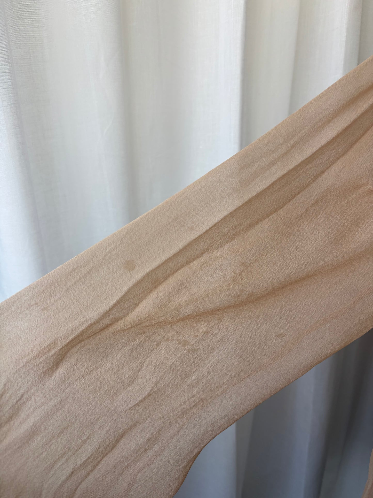Vintage Pale Pink Sheer Silk Top