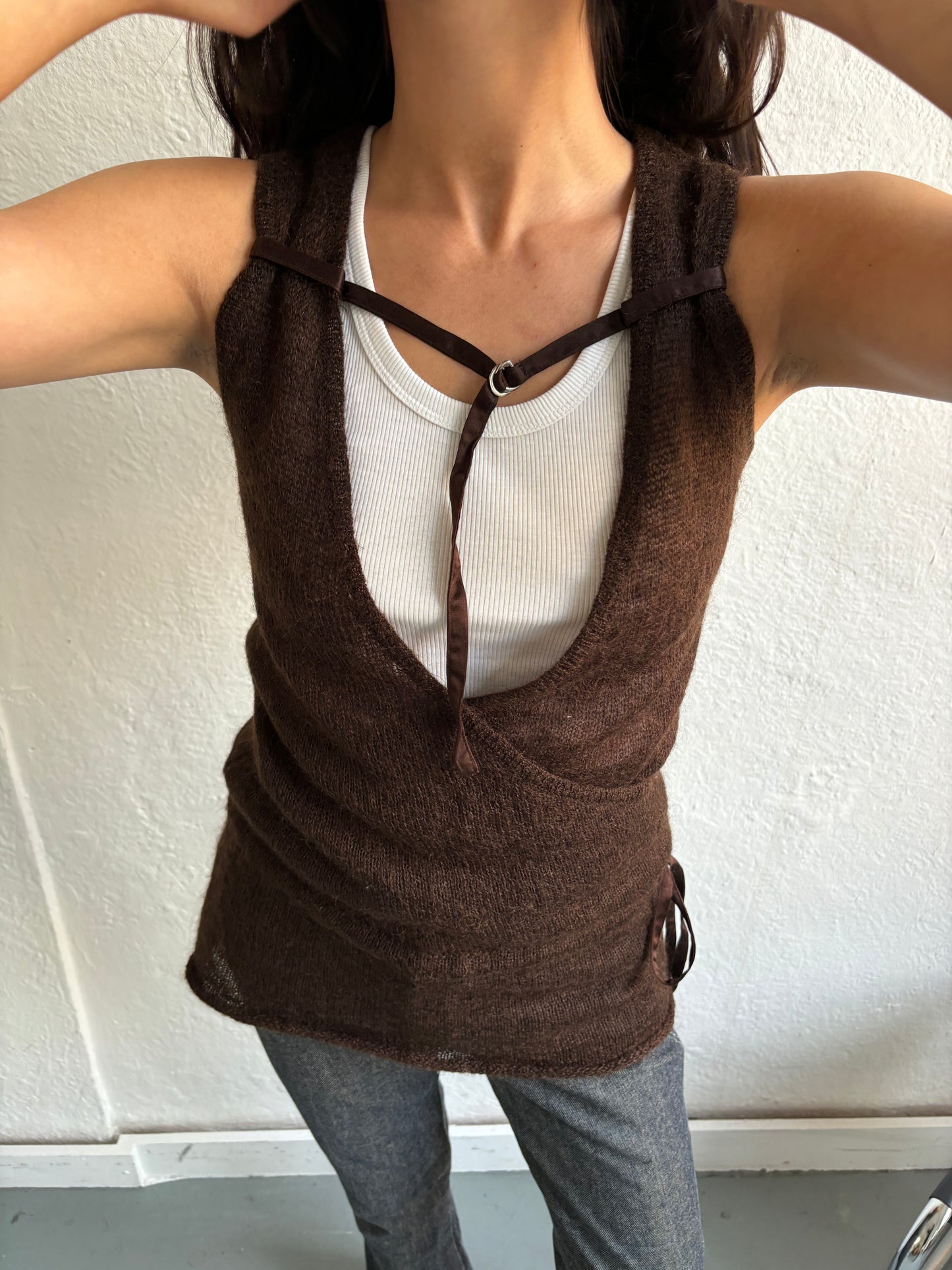 Full Circle Brown Knit Top