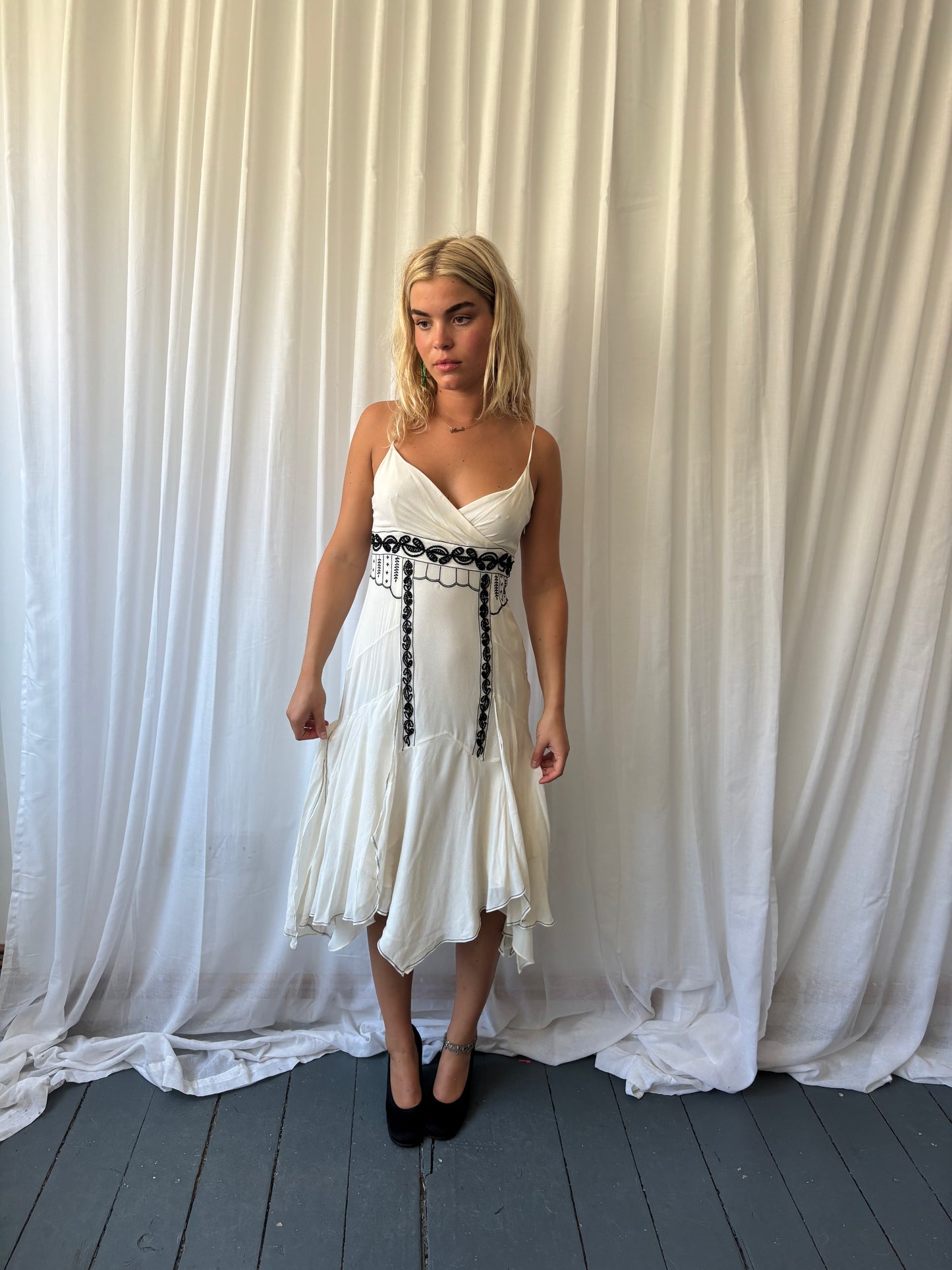 Karen Millen White Beaded Dress