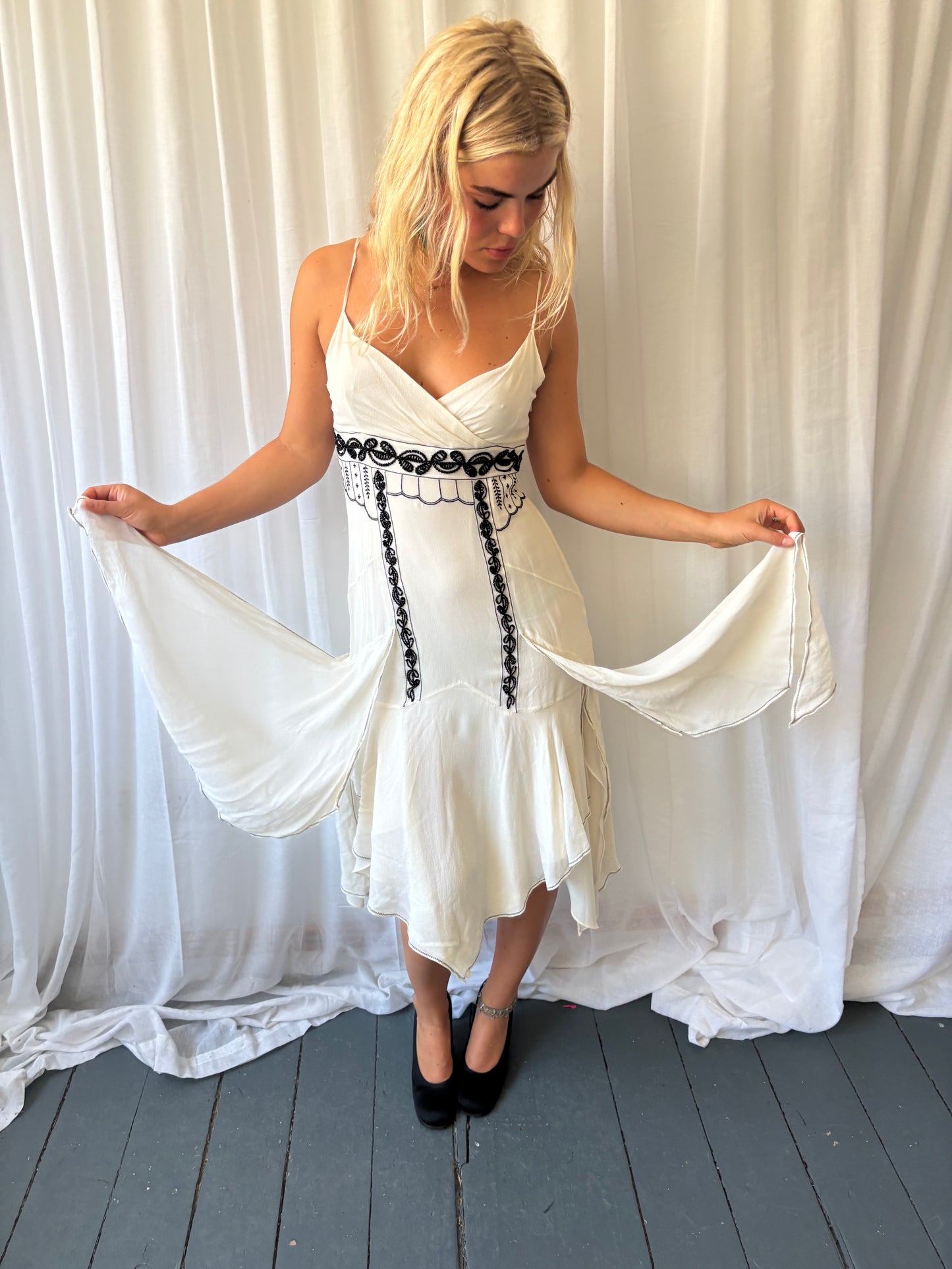 Karen Millen White Beaded Dress