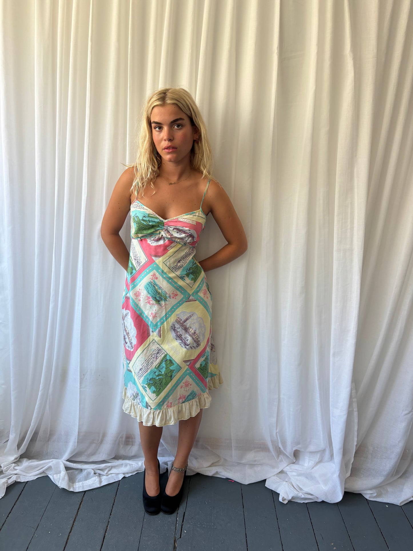 Whistles Map Print Dress