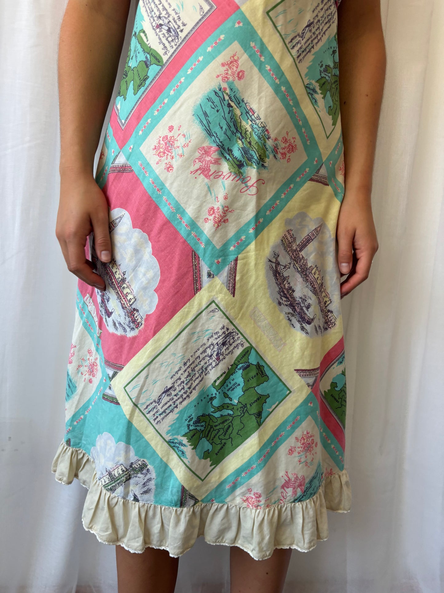 Whistles Map Print Dress