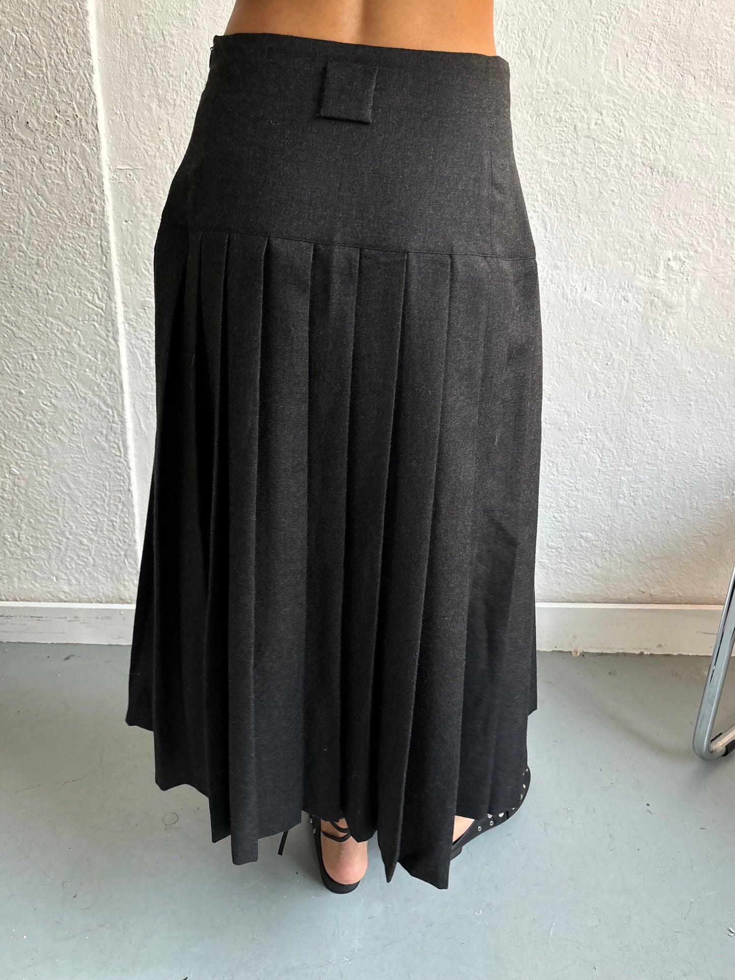 Joseph Janard Grey Pleated Skirt