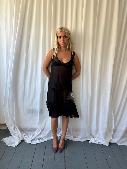 Mais il est où le Soleil Black Sheer Dress