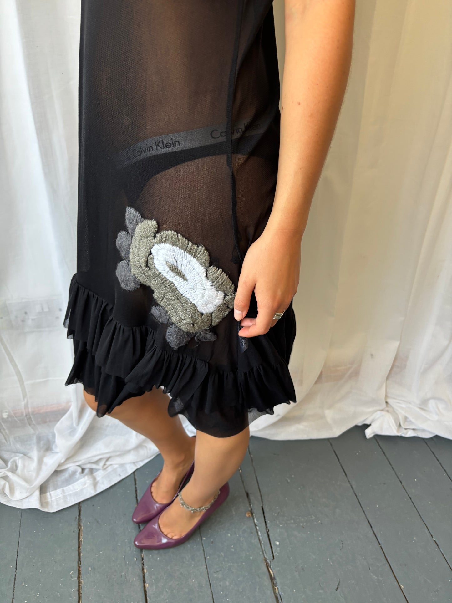 Mais il est où le Soleil Black Sheer Dress