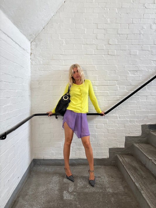 United Colors of Benetton Neon Yellow Cardigan